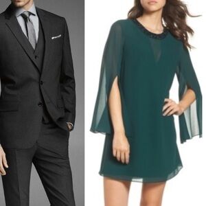 Vince Camuto Cocktail Dress Dark Green